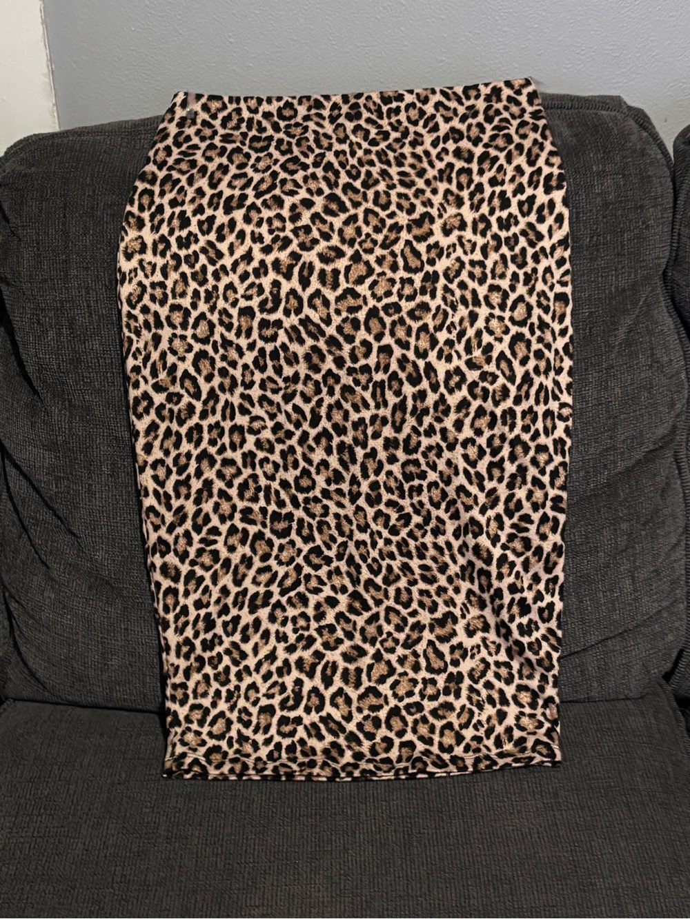 Windsor Leopard Print Bodycon Pencil Midi Skirt Size M